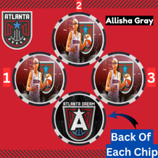Allisha Gray - Atlanta Dream - WNBA Collectable Poker Chip