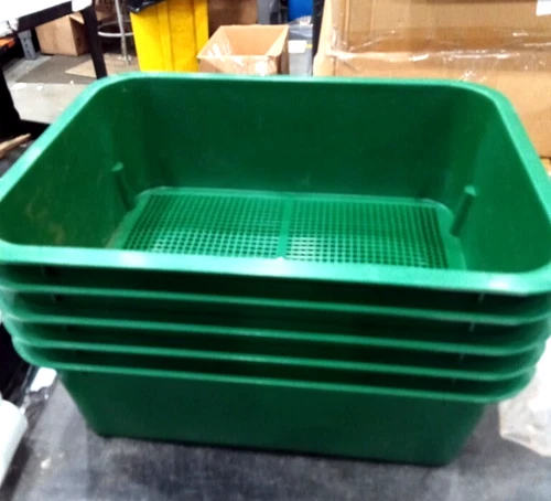 Blütezeit Worm Compost Bin 5-Tray Worm Farm Indoor Kits (Green) - Open Box
