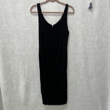 Popular Basics Bodycon Slip Tank Top Dress XL Black Zip Up 