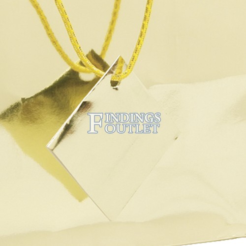 Glänzendes Papier Metallic Gold Geschenk Tragetasche Seil Griff 20er Pack 3" x 2" x 3,5" - Bild 2 von 3