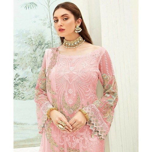 Indian Anarkali Salwar Kameez Pent Suits Dress Pakistani Designer Party Wear Top - 第 34/49 張圖片