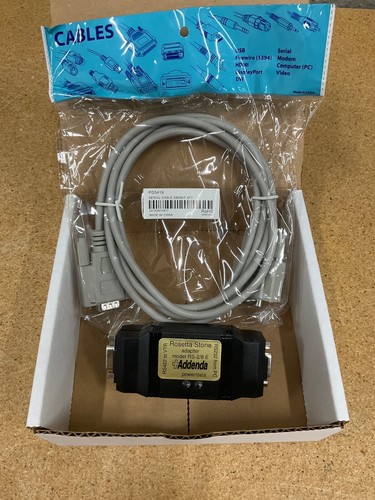 Rosetta Stone Adapter Modell RS-2/8 E Addenda RS422 auf Videorecorder mit seriellem Kabel DB9M/F - Bild 1 von 4