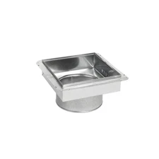 12X12X8 In. Ceiling Register Box Galvanized-Steel HVAC Air Flow Duct Boot Vent