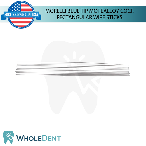 Orthodontic Dental Morealloy CoCr Blue Tip Rectangular Wire Sticks 10pcs Morelli - Picture 4 of 5