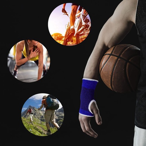 Pair Support Wrist Gloves Hand Palm Gear Protector Elastic Brace Gym Sports - Picture 10 of 10