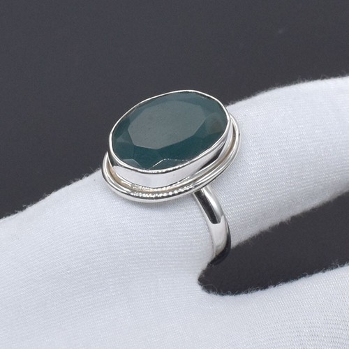Anello pietre preziose assortite argento sterling 925 massiccio regalo anniversario per lei - Foto 9 di 31