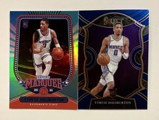 Tyrese Haliburton Panini Chronicles Marquee Teal SP Rookie + Select Base Kings
