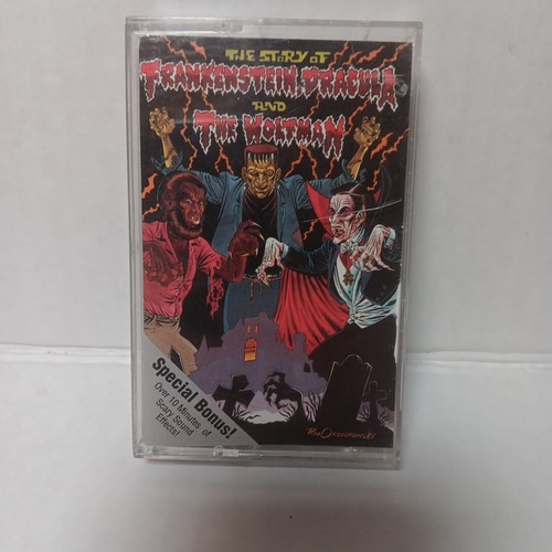 Sound EFX Story Of Dracula The Wolfman Frankenstein Electronic Spoken Word TAPE