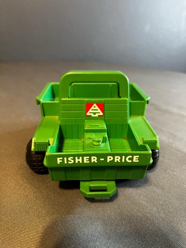 Green Ranger ATV Adventure People Fisher Price Vintage 1976 Vehicle Trailer