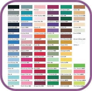 Berisford Ribbon Colour Chart