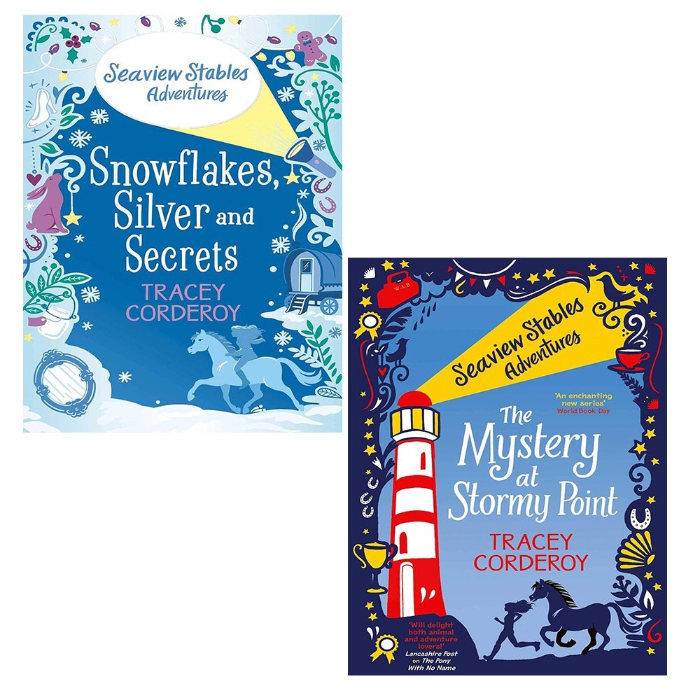 Tracey Corderoy Seaview Stables Adventures Series 2 Books Set Snowflakes Silver