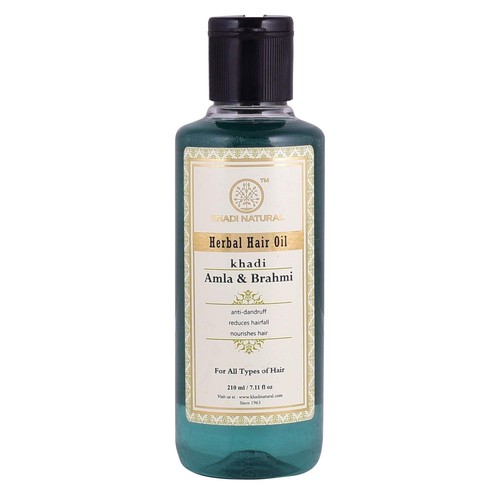Khadi Natural Amla And Brahmi Herbal Hair Oil For Hydrates Hair 210ml - Picture 5 of 8