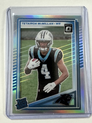2025 Donruss Tetairoa McMillan Rated Rookie #314 Optic Preview Holo Prizm SP RC - Picture 3 of 9