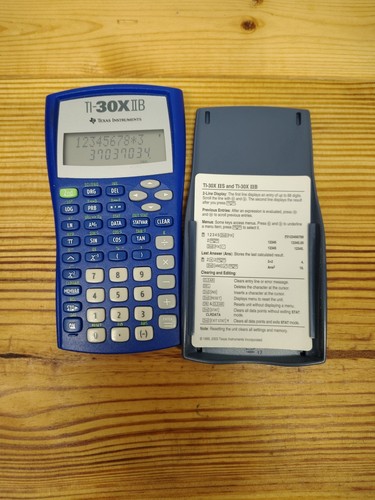 Texas Instruments TI-30X IIB Handheld Scientific Calculator Blue - Picture 4 of 6