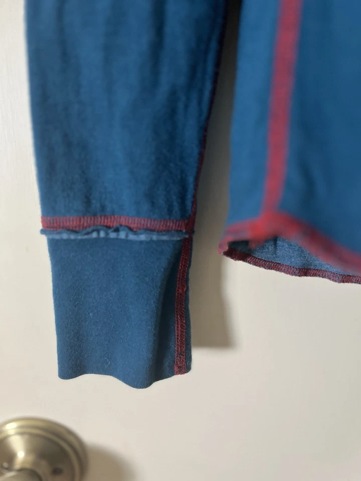 Parches bordados Alp N Rock para mujer Gstaad cuello en V Henley talla S turquesa Foto 3 de 4