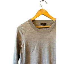 J.Crew  | 100% Merino Wool Everyday Basic Grey Tippi Sweater  | Size Small