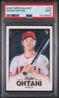 2018 Topps Gallery Shohei Ohtani 116 RC Rookie Card PSA 9 Mint Angels GOAT
