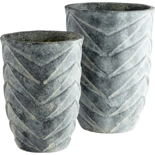 Cyan Design 11060 Bullard Pewter Gray Planter, Small - Picture 3 of 4