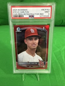 2025 Steve Carlton Bowman Chrome 1st Retrofractor Red 4 Out Of 5