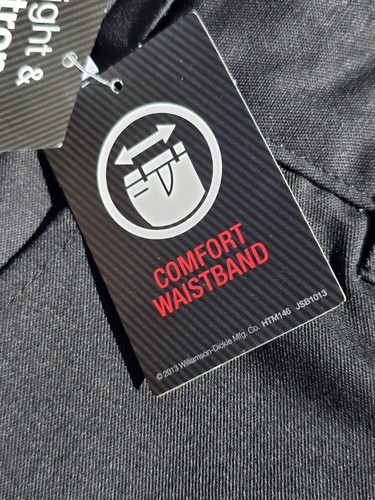 Corto de trabajo Dickies FLEX calce relajado negro para hombre 36 11" entrepierna nuevo con etiquetas 5 bolsillos - Imagen 7 de 12