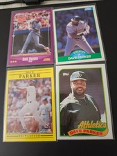 David Parker Reds, Brewers, A's & Hall of Fame 8-Card Lot EX