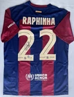 Raphinha Signed Jersey Beckett COA Barcelona Brazil Futbol Soccer