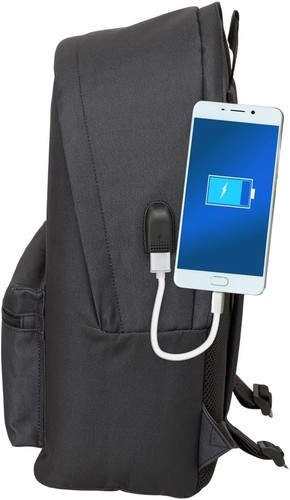 Safta HARPER & NEYER BLACK – Backpack for 15.6 Inch Laptop and USB, Ideal for Yo - Afbeelding 4 van 5