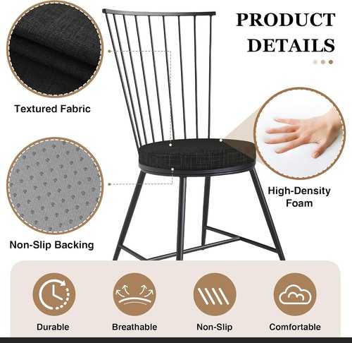 Round Seat Cushion Chair Pad Circle for Bar Stools 16 Inch for Kitchen Dining... - Picture 6 of 9