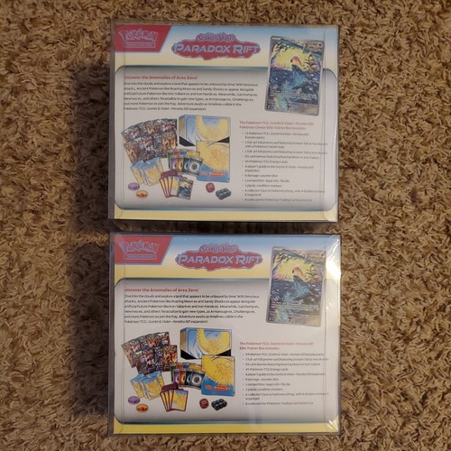 Pokemon Paradox Rift Pokemon Center Elite Trainer Box - Roaring Moon Bundle - Picture 5 of 6