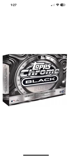 2025 Topps Chrome Black Baseball New Sealed Hobby Box IN HAND! Ready To Ship!