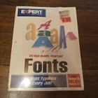 Expert Software 120 High Quality True Type FONTS for Win 95 & 3.1 - 3.5" Sealed