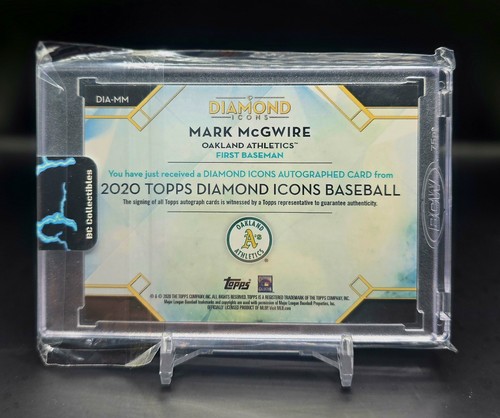 2020 Topps Diamond Icons Auto Mark Mcgwire 10/25 - Picture 2 of 2