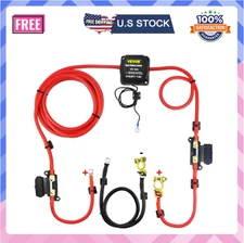 Split Charge Relay Kit, 6mtr 12V, Automatic Dual Battery Isolator Kit