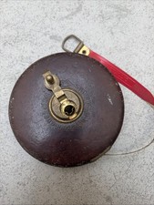 Vintage Leather Cased Chesterman Tape Measure 66ft