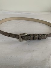 Vintage Metallic Pewter Belt S/M 26-31  Waist