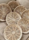 Wicker Plate Holders Set Of 7