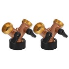 2-teiliger Gartenschlauchverteiler: Robuster