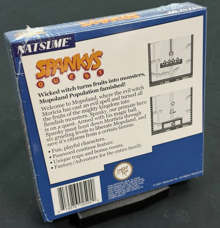 Spanky's Quest (Game Boy) NEW FACTORY SEALED MINT, LIMITED RUN GAMES LRG, RARE! - Image 2 of 4
