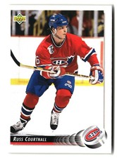 1992-93 Upper Deck #94b Russ Courtnall Upper Deck Text and Logo Hologram