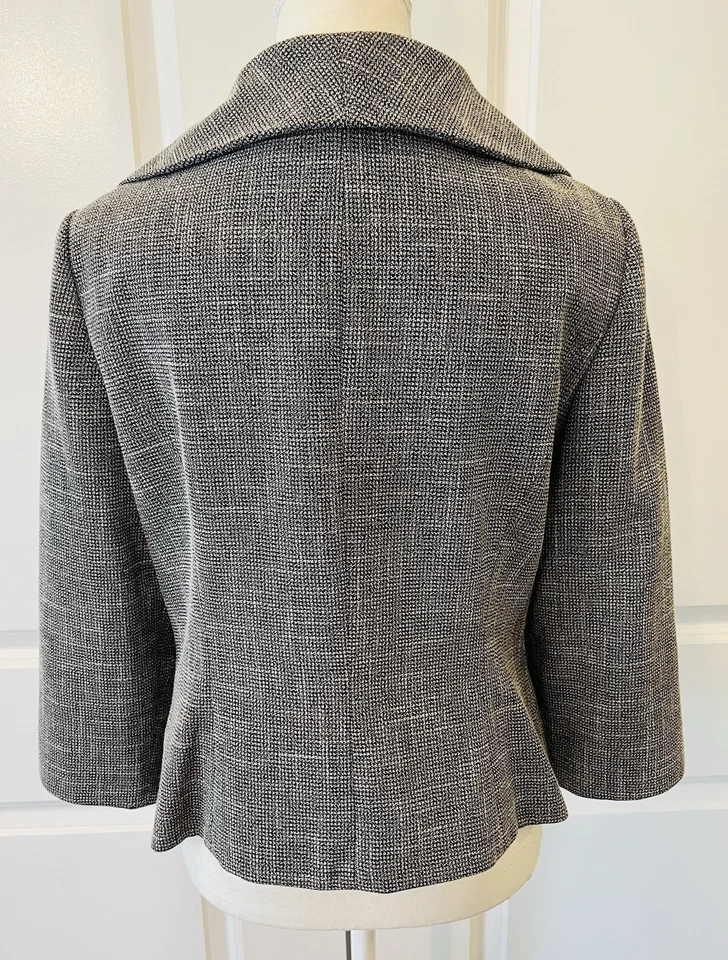  CHAQUETA VINTAGE KAY UNGER BOTÓN CUELLO REDONDO TALLA 10 Foto 3 de 4