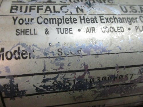 ITT Heat Exchanger SSCR Shell: 300PSI/300°F Tube: 150PSI/300° F Used - Picture 3 of 8