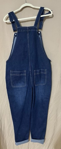Mono con tirantes de mezclilla para mujer SooJun mediano 5 bolsillos ropa de calle nuevo con etiquetas - Imagen 2 de 12