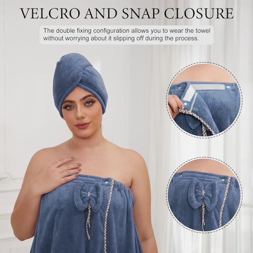 Towel Wrap for Women Plus Size (XXL-XXXXL), Spa Shower Towel Wrap, Wearable - Bild 6 von 7