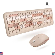 X9 Vibrant Wireless Keyboard & Mouse Set - 2.4G Aesthetic Typewriter Style Combo