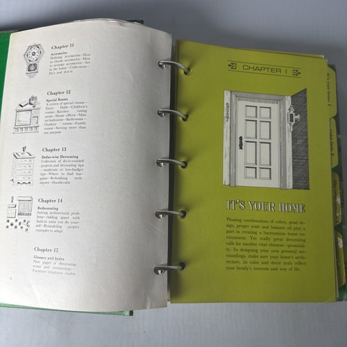 Vintage Better Homes And Gardens Decorating Book 1968 Binder Mid Century Modern - Picture 7 of 12