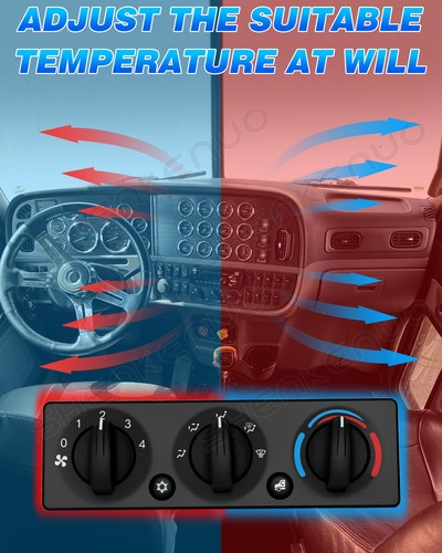 FOR Peterbilt Truck NEW A/C Heater Climate Control Module Panel Switch Q21-6119 - Picture 8 of 13
