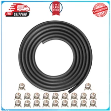 1/4 Inch ID Fuel Line Hose 10Ft + 20 Hose Clamps for Small Gas Engines-Free Ship