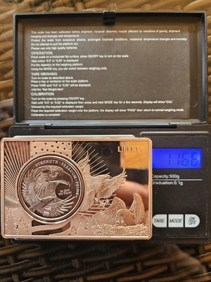 1 x Oz Kupfer Eagle USA Flagge Golden State + 3 Oz Kupferbarren, 4 Oz Kupfer !!!