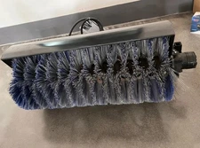 AGT Mini Skid Steer Loader Broom Brush Sweeper Attachments Dual Hydraulic Output