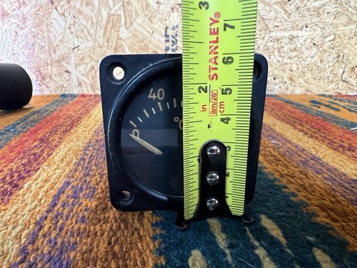 Vintage Aircraft Temperature Gauge Temp Celsius Model 727 Type 59Y1 - Bild 9 von 10